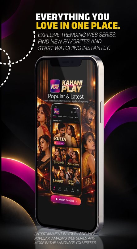 Trending web series on Kahani Play, including Kulta, Thakurain and Langot